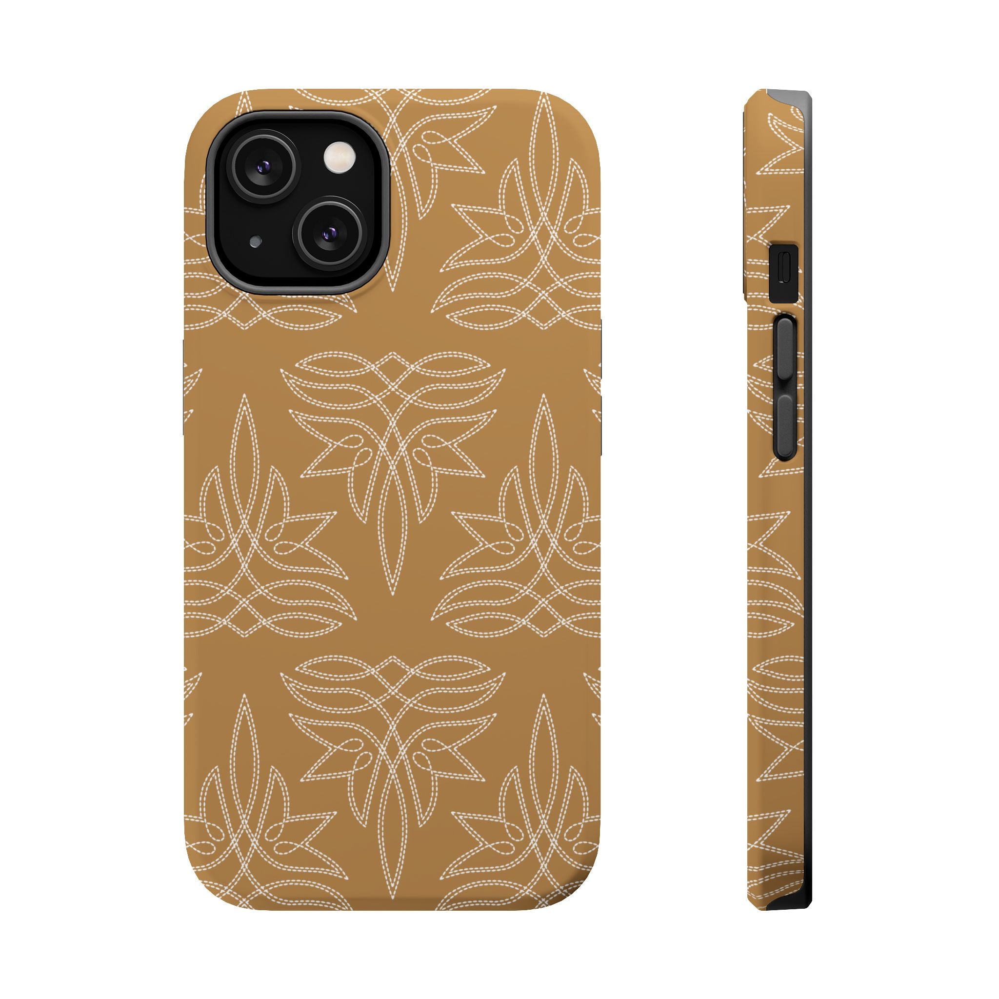 "Bootstitched" MagSafe® Phone Case (Camel)