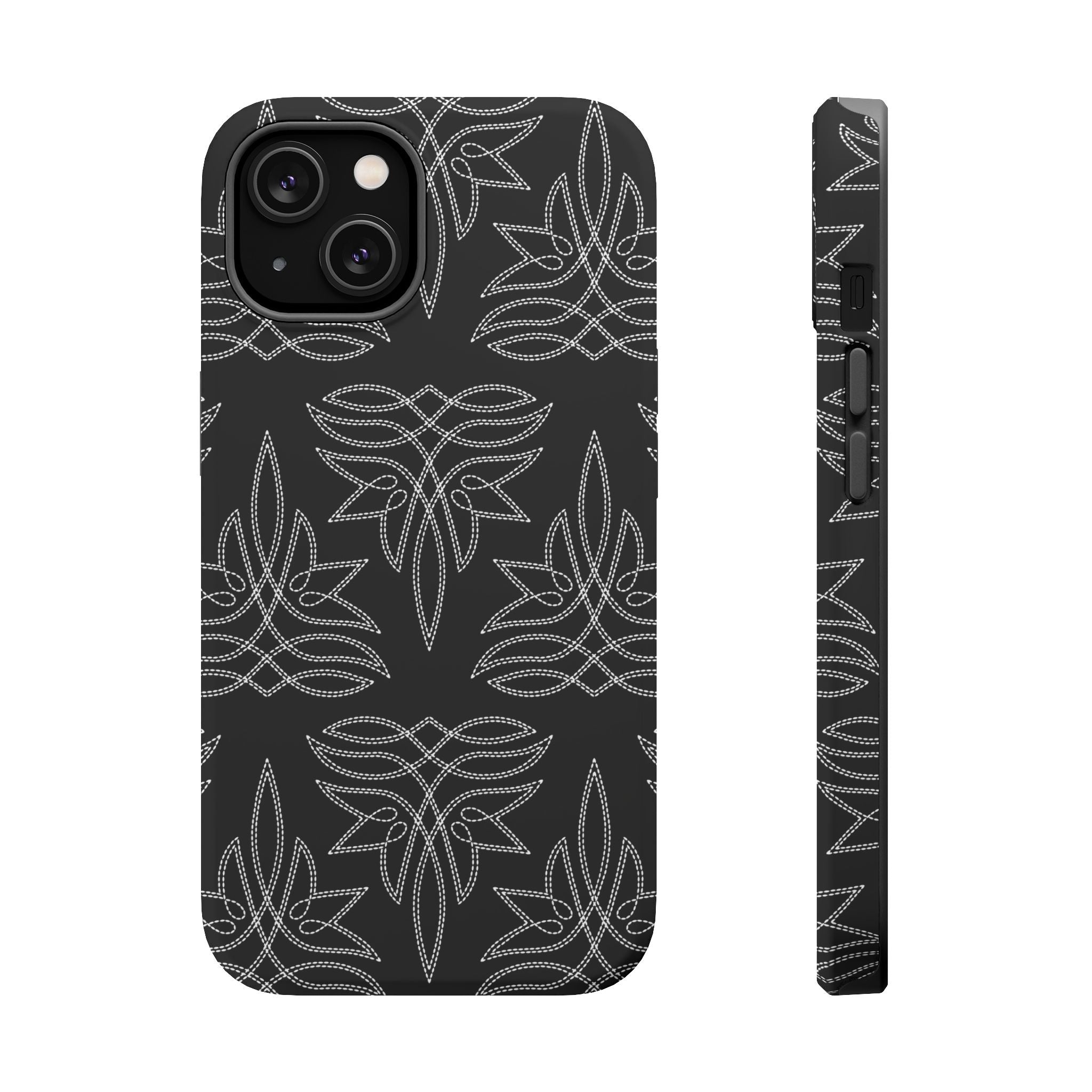 "Bootstitched" MagSafe® Phone Case (Raisin Black)